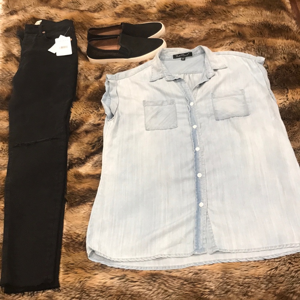 Velvet Heart Chambray Shirt